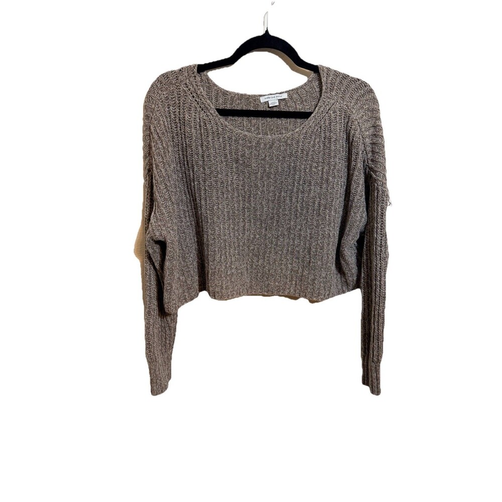 American Eagle Size S Brown Cropped Sweater